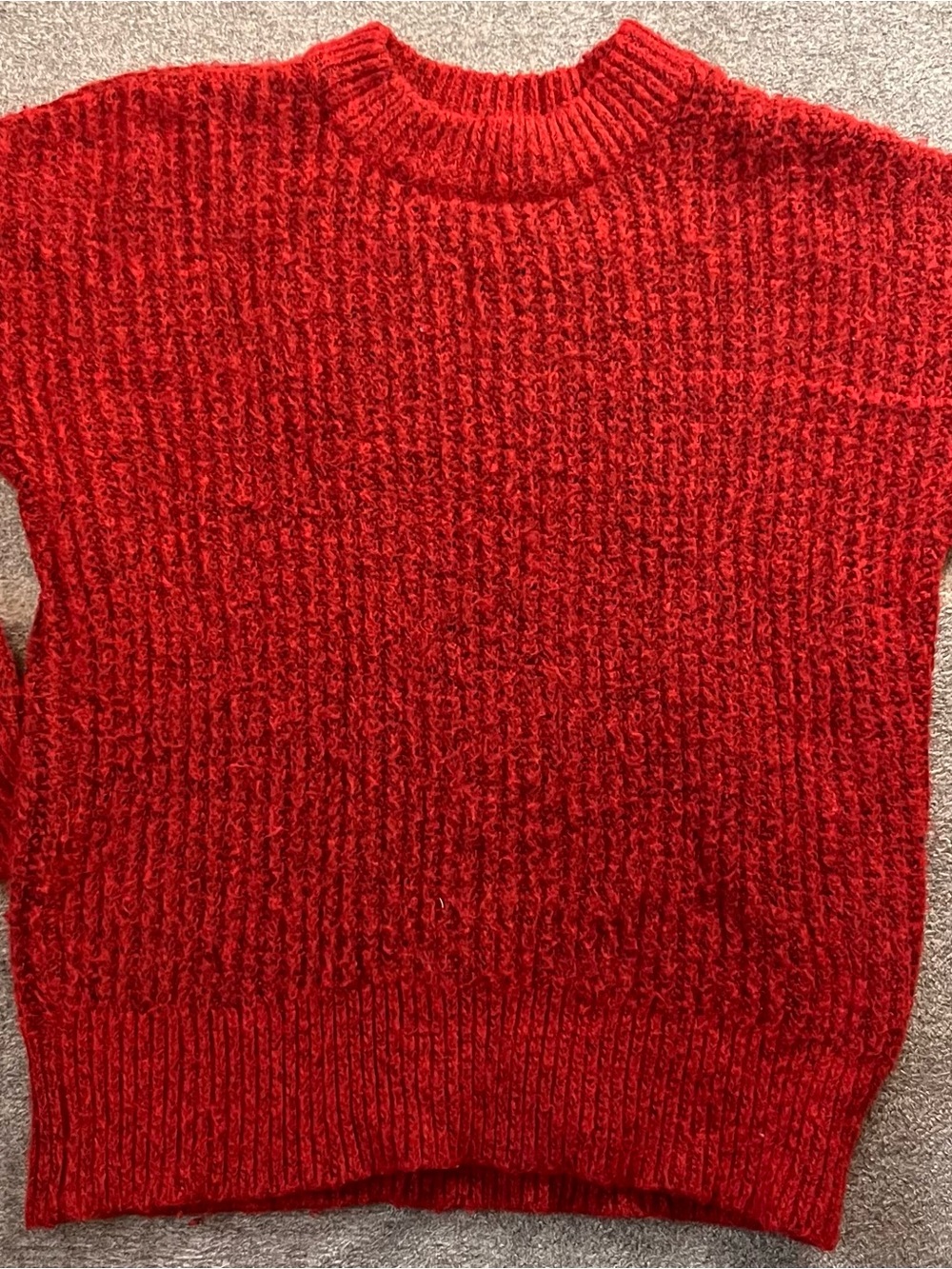 Sonoma‎ Women’s Red Textured Knit Vest EUC Size M